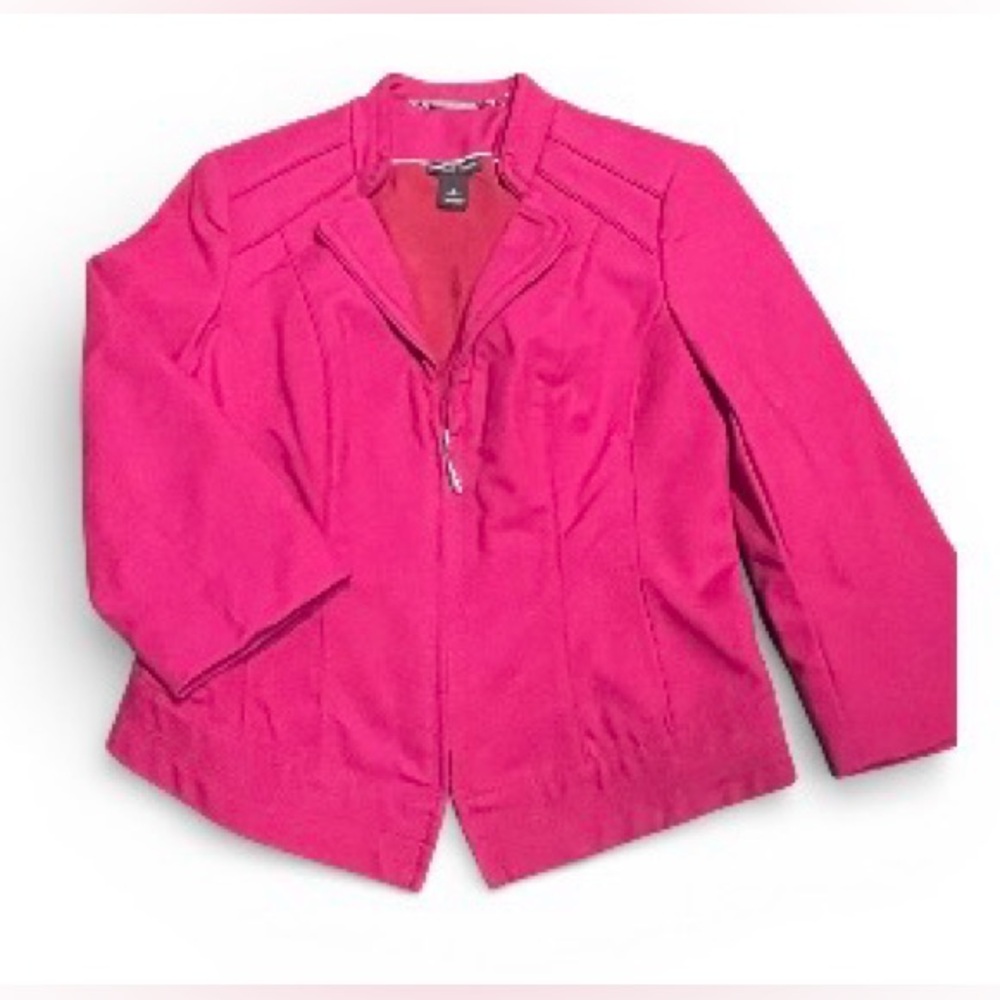 Vibrant Pink elegant Women's Blazer size 2 /p 56% cotton